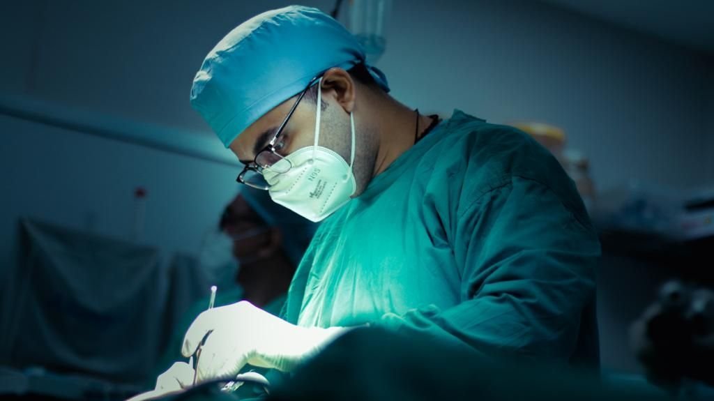 Medical team at work